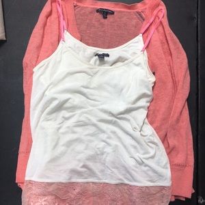 American Eagle lightweight sweater and tank top